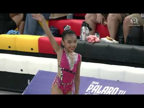 Palaro newcomer from Central Luzon gets 2 golds in elementary girls' rhythmic gymnastics