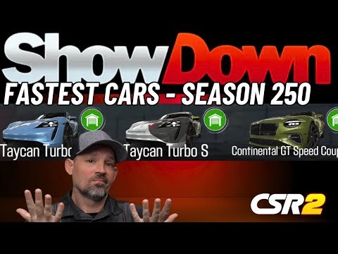 CSR2 Championship Showdown Season 250 Fasted Cars