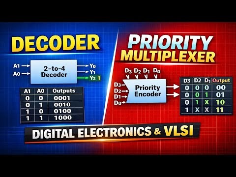 Decoder and Priority Multiplexer Explained | Digital Electronics | VLSI