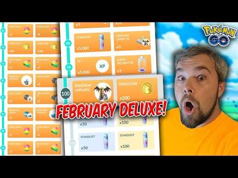 I Completed The February GO Pass Deluxe & Got THESE Amazing Rewards! (Pokémon GO)