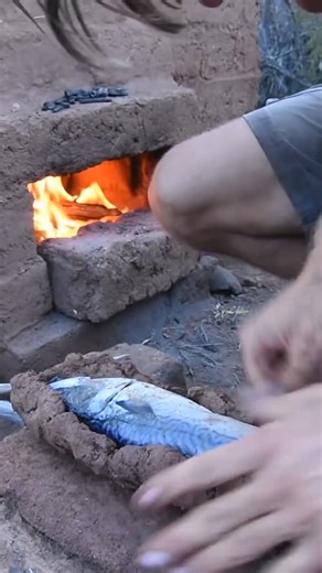 Experience the Magic of Clay Baked Fish! #fish #primitivesurvival #cook | Chad Zuber