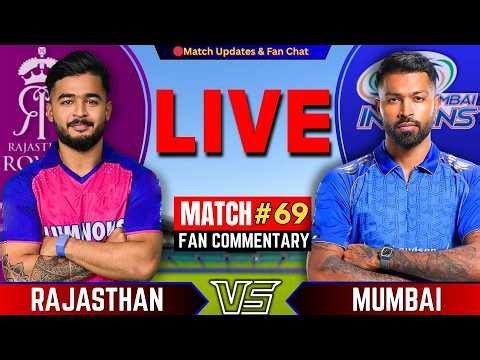 🔴Mumbai vs Rajasthan, 69th Match IPL 2026 | Live Cricket Match Today | MI vs RR Live | RR Batting