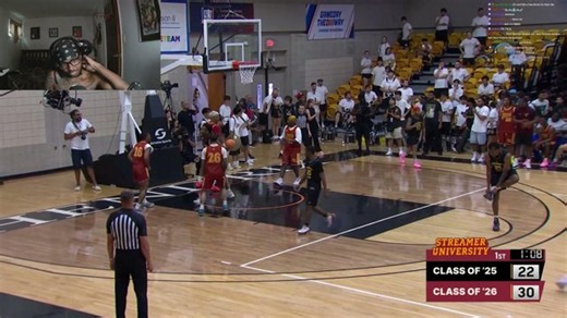 streamer u basketball game