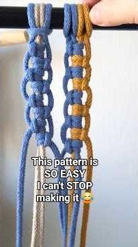 I can’t stop making this easy macrame chain pattern! #macrame #tutorial #diy #craftideas #shorts