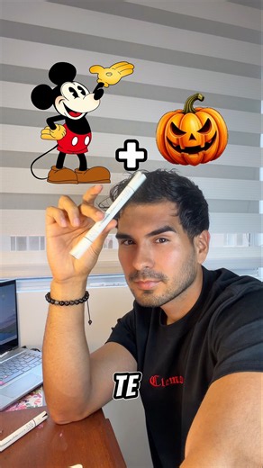 Dibujando a Mickey Mouse estilo Halloween 🎃 #dibujos #drawing #arte