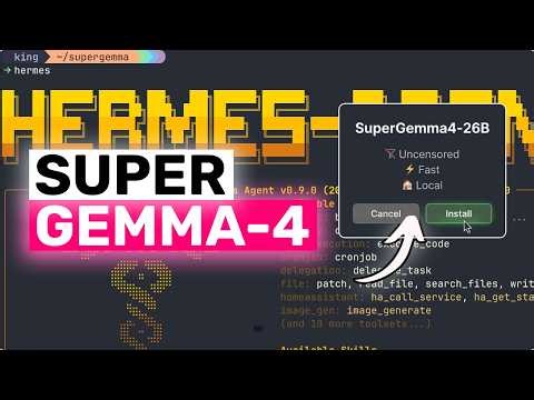 SuperGemma-4 (26B) UNCENSORED + Hermes,OpenClaw,OpenCode: THIS IS SO CRAZY!!!