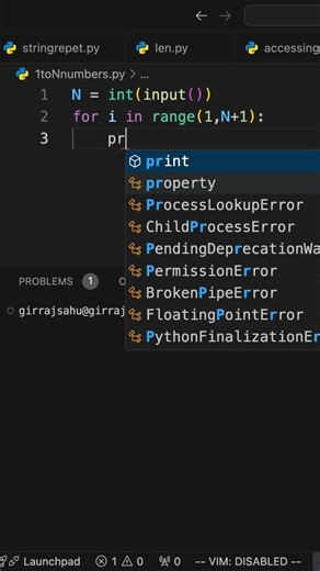 Print 1 to N in Python 🐍🔥