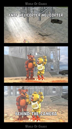 FNAF Helicopter Helicopter 😂😅🤣Behind The Camera (Behind The Scenes) #shorts