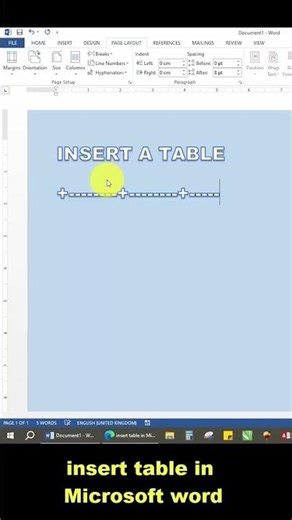 📄 Insert Table in Microsoft Word – Easy & Fast Method! 💻