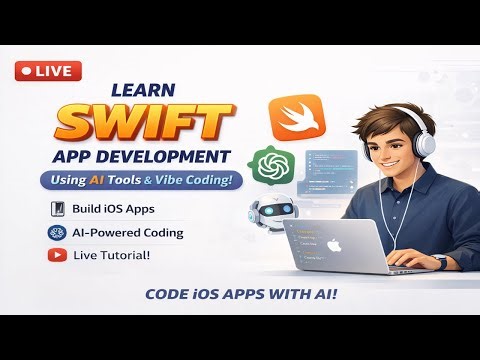 Live: Learn Swift Mobile App Development with AI Tools PART 3 | Vibe Coding iOS Apps from Scratch 🚀