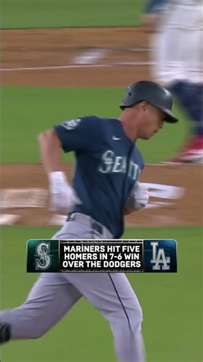 The Mariners out-slugged the Dodgers tonight for the win! #mlb #mariners