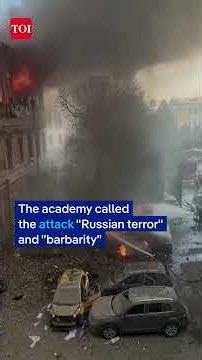 People Flee Through Windows As Strike Sets Ukrainian Academy Ablaze