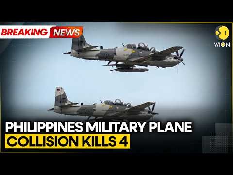 Breaking: Philippines Military Aircraft Collision Leaves 4 Pilots Dead | WION Breaking