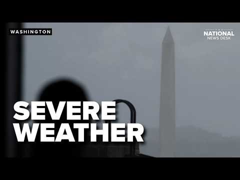 SEVERE WEATHER targets mid-Atlantic as cold front moves in