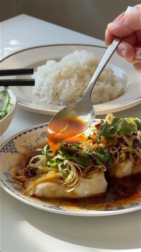 SOY GINGER STEAMED COD