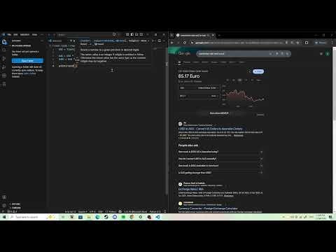 Currency Exchange python tutorial