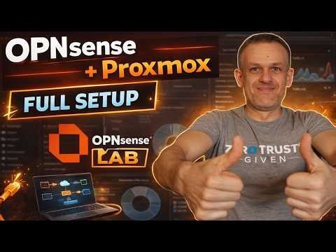 OPNsense on Proxmox 🔥 Full Setup Guide | LAN, WAN & DHCP (Step-by-Step)