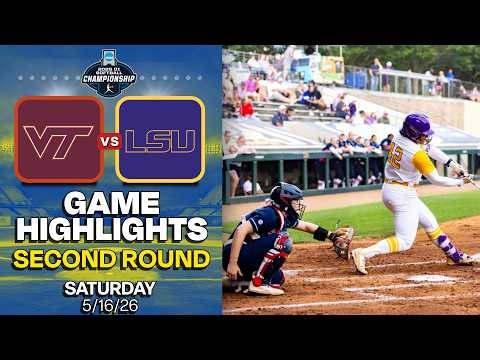Virginia Tech vs LSU Softball Highlights | NCAA Regional Winners Bracket (2026)