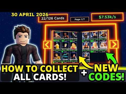 ALL NEW CODES + How to Play! Youtuber Card Collection ROBLOX