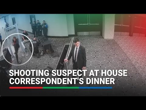 Security camera shows shooter charging towards agents during White House Correspondents' Dinner