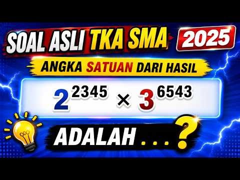 Authentic 2025 TKA Exam Questions: Exponents with Thousands, Compulsory Mathematics for High Scho...