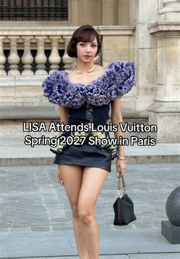 SaWaDiKa, #Lisa! The superstar stepped out on the final day of #ParisFashionWeek for the #LouisVuitton spring 2027 show. See every look at the link.
