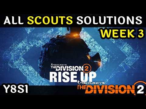 Week 3 Scouts Solutions in The Division 2 (Manhunt, Rise Up)