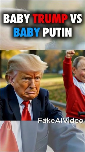 Trump vs Putin! Baby animation 😂 #trump #ai #viral #funny #putin #trending #animation #baby