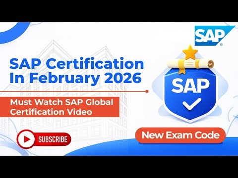 SAP Certification in January 2026 | Must Watch SAP Global Certification Video