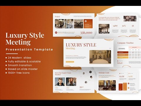 Luxury Style Meeting Presentation Template