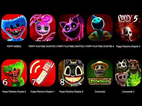 Poppy Playtime: Chapter 1, 2, 3, 4, 5, 6, 7 & 8 MOBILE FULL GAMEPLAY WALKTHROUGH & ENDING,ZOONOMALY!