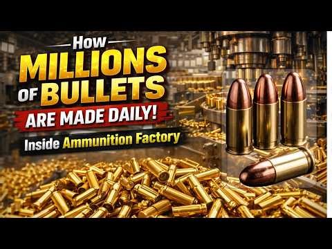 How Millions of Bullets Are Made Daily Inside Ammunition Factory (full prosses) The Factory Tour