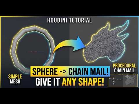 Procedural Chainmail in Houdini | Apply Chain Mail to Any Shape