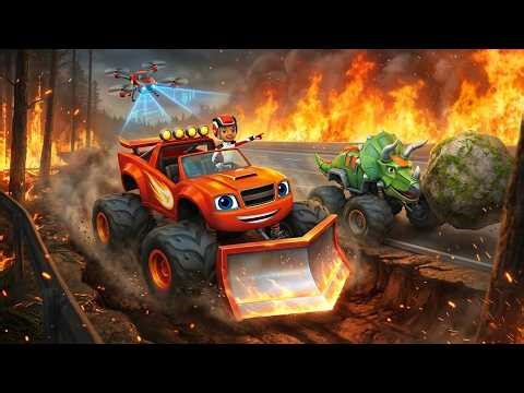 Blaze Monster Machine - FULL Episode | Mega Fire Plow Wildfire Rescue! 🔥 Kids Cartoons & STEM