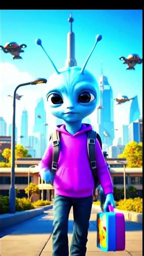 Alien Going to School part #2 #shorts #trending #viral
