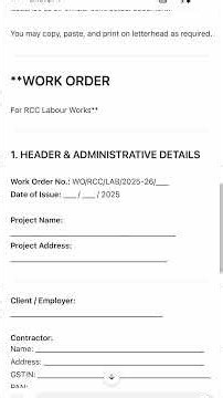 Create a Complete Construction Work Order in 1 Minute Using ChatGPT