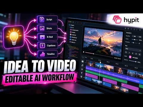This AI Tool Turns Ideas Into Editable Videos! Hypit Ai