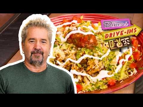 Guy Fieri Digs Into UNREAL Pork Mole 🍖 Diners, Drive-Ins and Dives | Food Network
