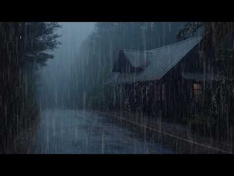 No Ads Rain Sounds for Sleeping - Heavy Rain Pouring on Tin Roof for Instant Relaxation & Sleep 27