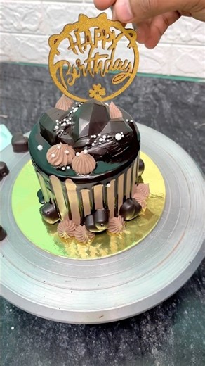 Best chocolate cake decorating ideas #trending #shorts