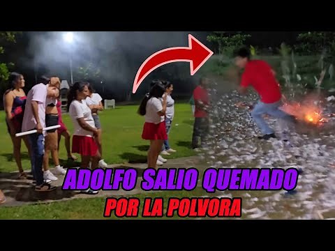 Adolfo se confió y termino quemado por la pólvora.
