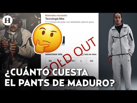 ¡El "Maduro Style" rompe las redes! Pants que usaba Nicolás Maduro en su detención se agotó en horas