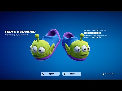 HOW TO GET TOY STORY ALIEN SHOOOOOES KICKS IN FORTNITE!