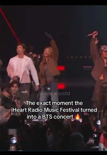 The exact moment the iHeart Radio Music Festival turned into a BTS concert 🔥 #FYA #iheartRadio #bts_official_bighit #btsarmy #fyp