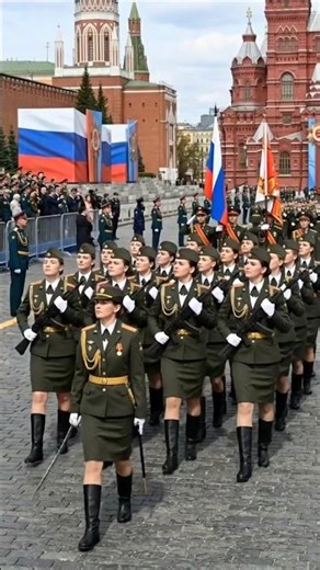 Russian Female Soldiers Parade! Strength & Beauty Combined.