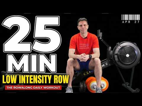 Apr 27: Easy 25 Min Follow Along Rowing Machine Workout | Low Intensity + Perfect Technique