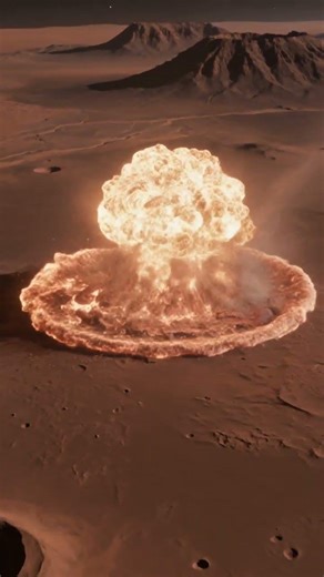 What would happen if a massive asteroid crashed into Mars?