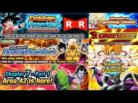 NEW RR ARMY DOKKAN FRONTIER, HEATED THROWDOWN & QUEST MODE STAGES + BURST MODE! DBZ Dokkan Battle