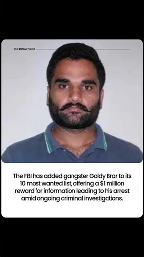 FBI puts Goldy Brar on 10 most wanted list #worldnews
