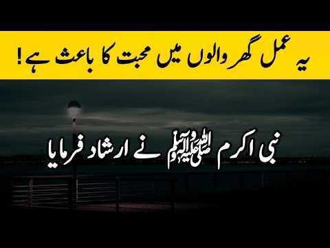 It creates love within the family ! | BEAUTIFUL FARMAN E NABVIﷺ | hadees with tahira